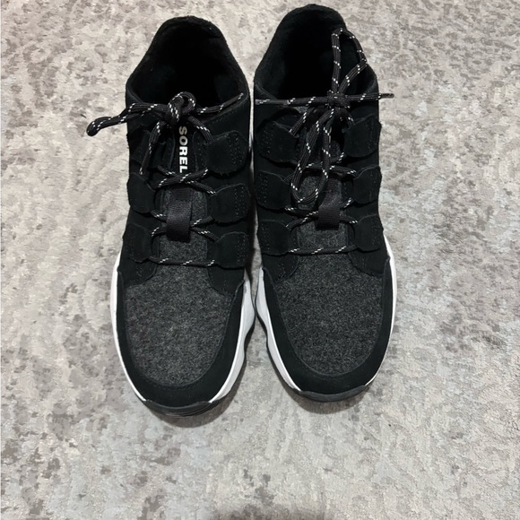 Sorel Kinetic Impact Caribou Waterproof Black Tan Boots - Picture 7 of 11